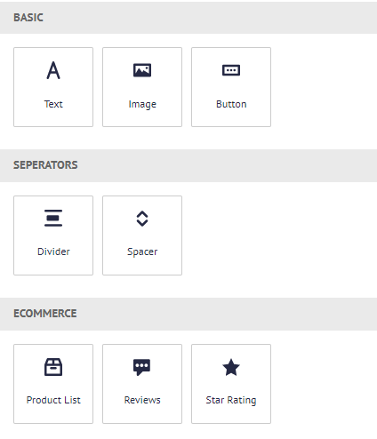 Drag and drop editor