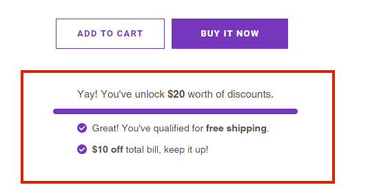 Multi tier discounting examples