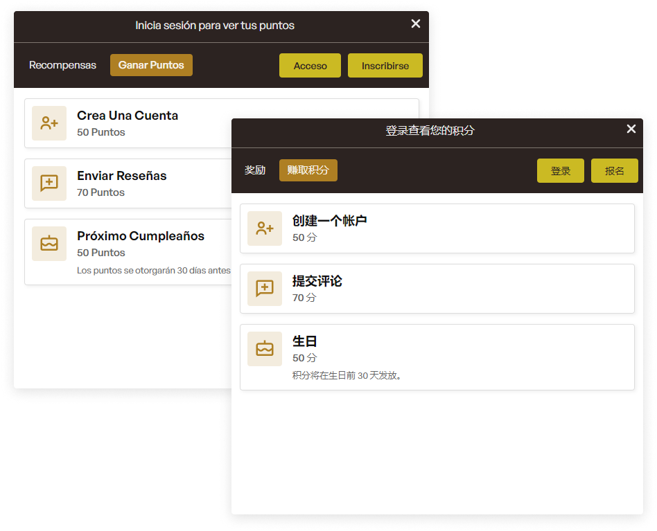 Full language customizations